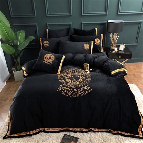 versace king size comforter sets|versace california king headboard bed.